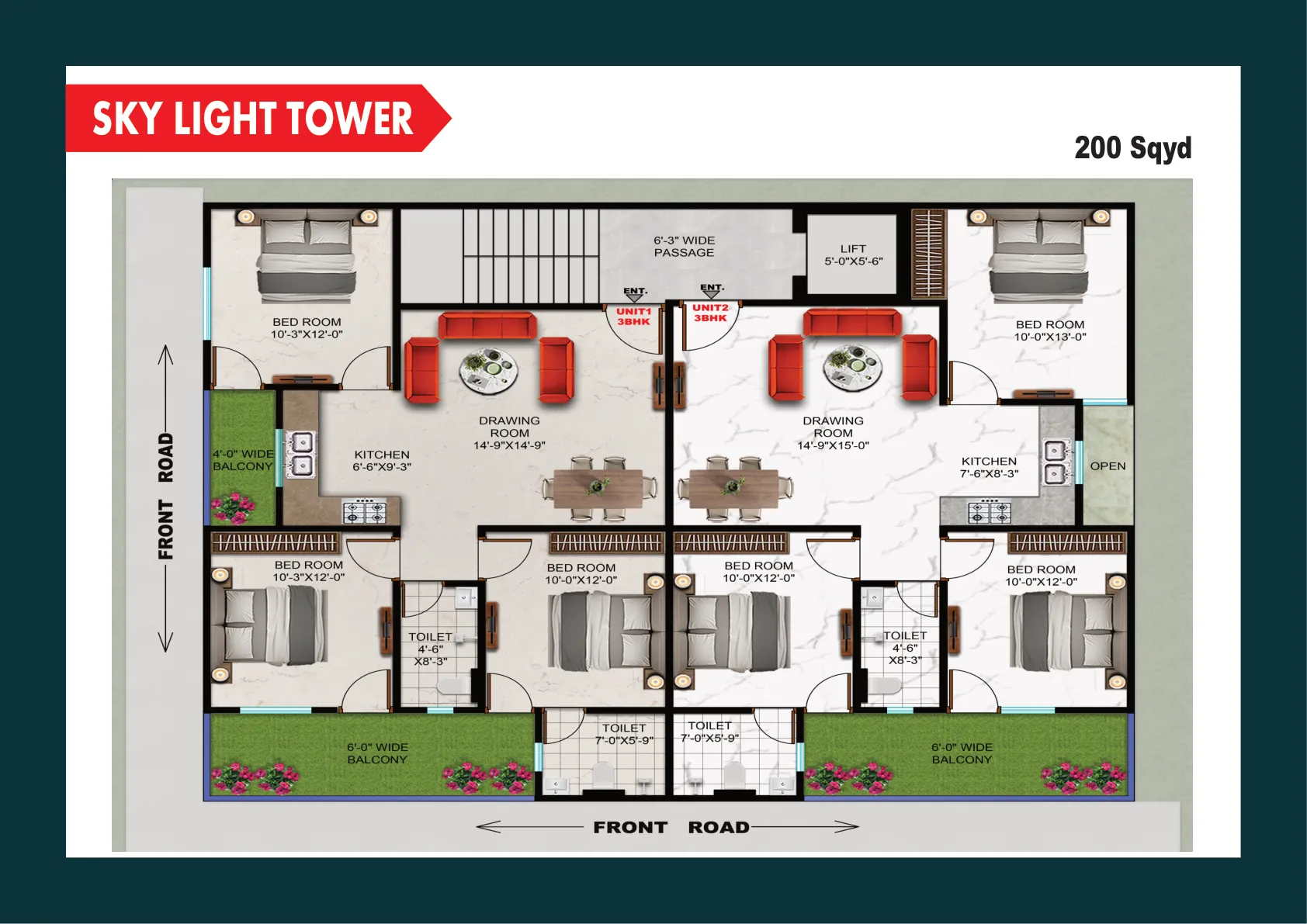 Sky Light Tower Plan