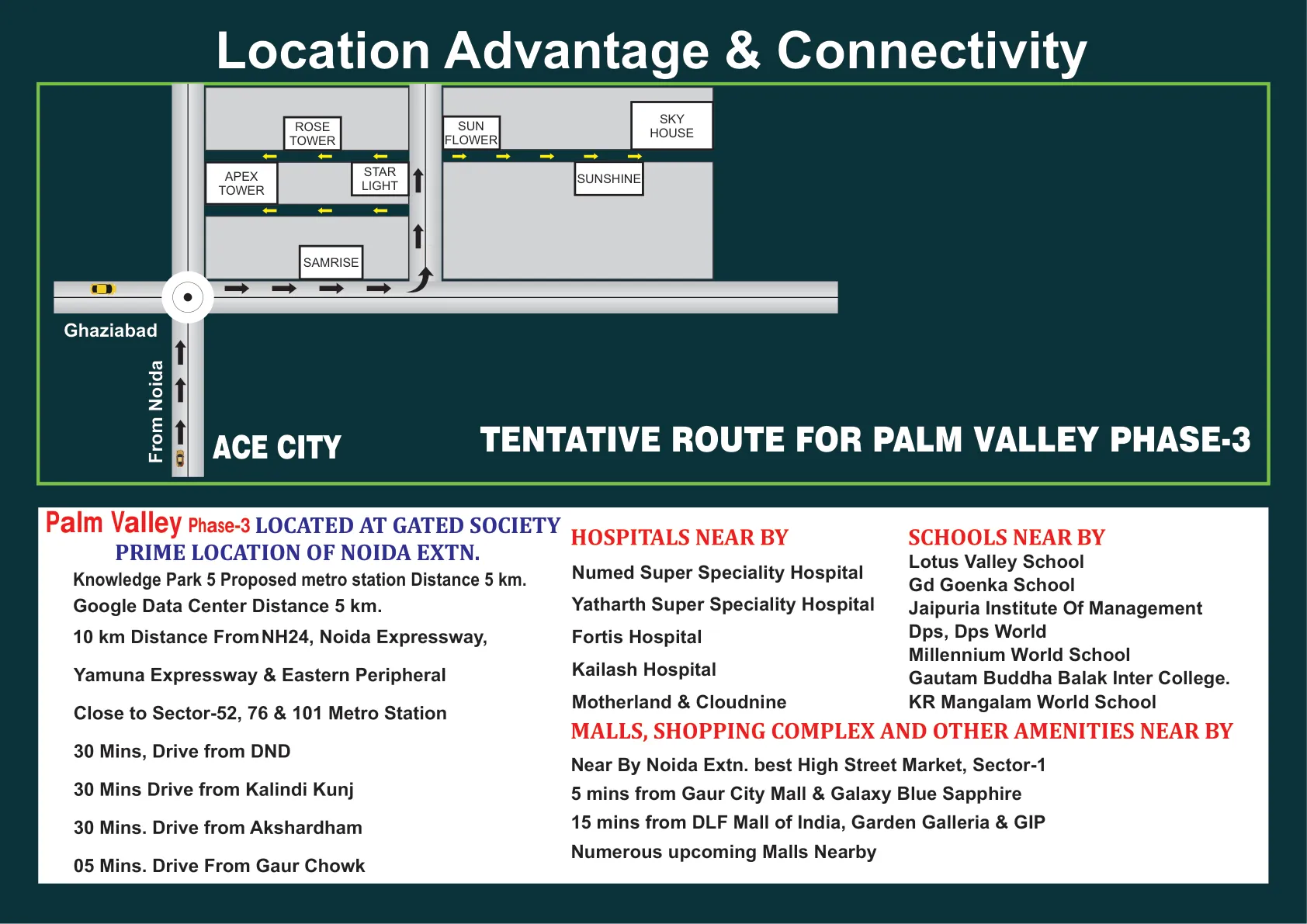 Palm Valley Phase 3 Tentative Route Map